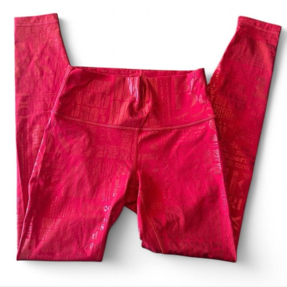 Lululemon Athletica Red Leggings